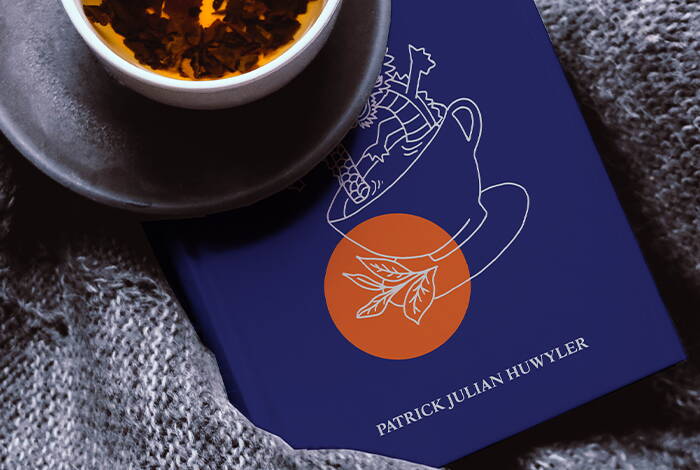 Patrick Julian Huwyler: Grafik Design und Buch Cover Design für «Teahead's Bible on caffeine management» von deiner Grafik Agentur in Winterthur.
