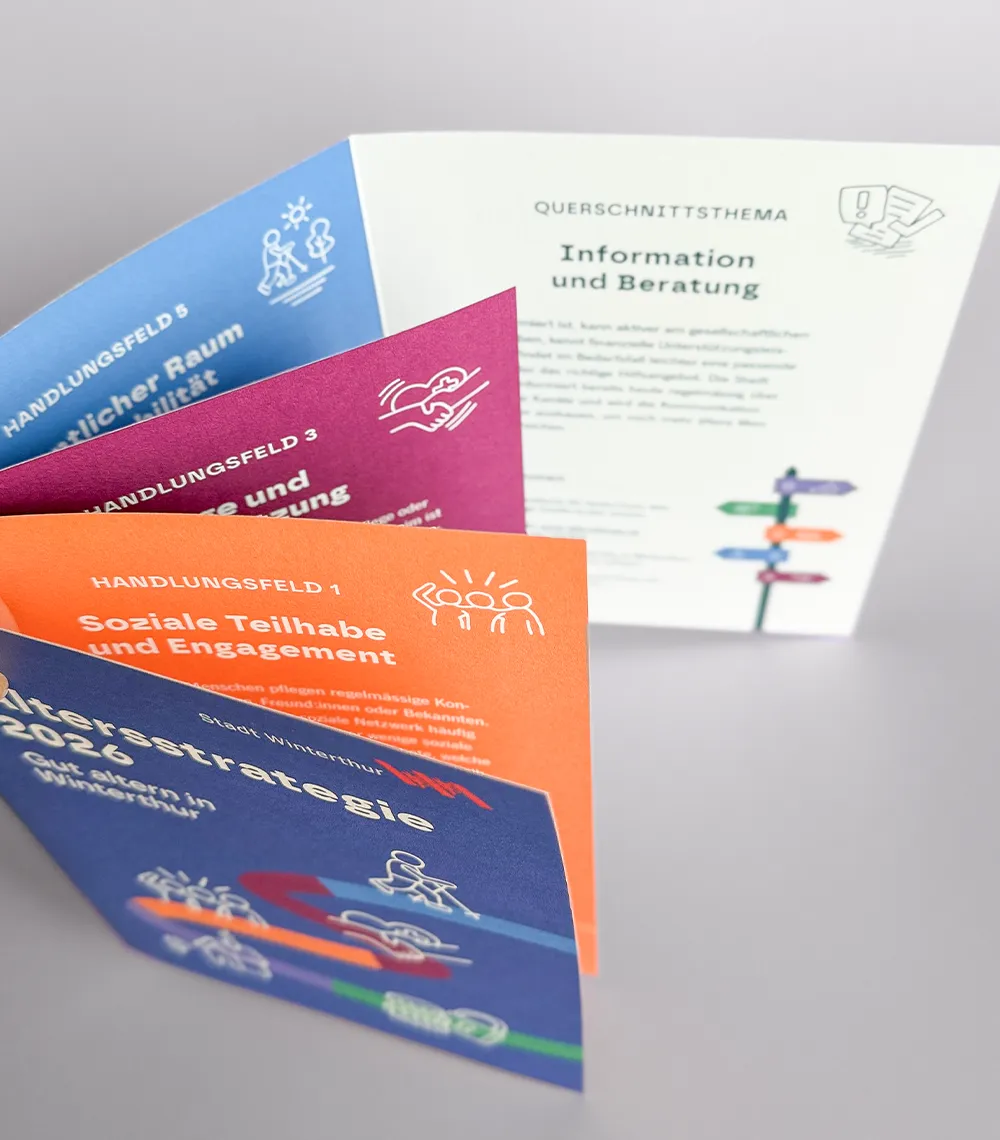 Logodesign adaptierbar auf jegliche Medien für das KMU-Date in Winterthur. 