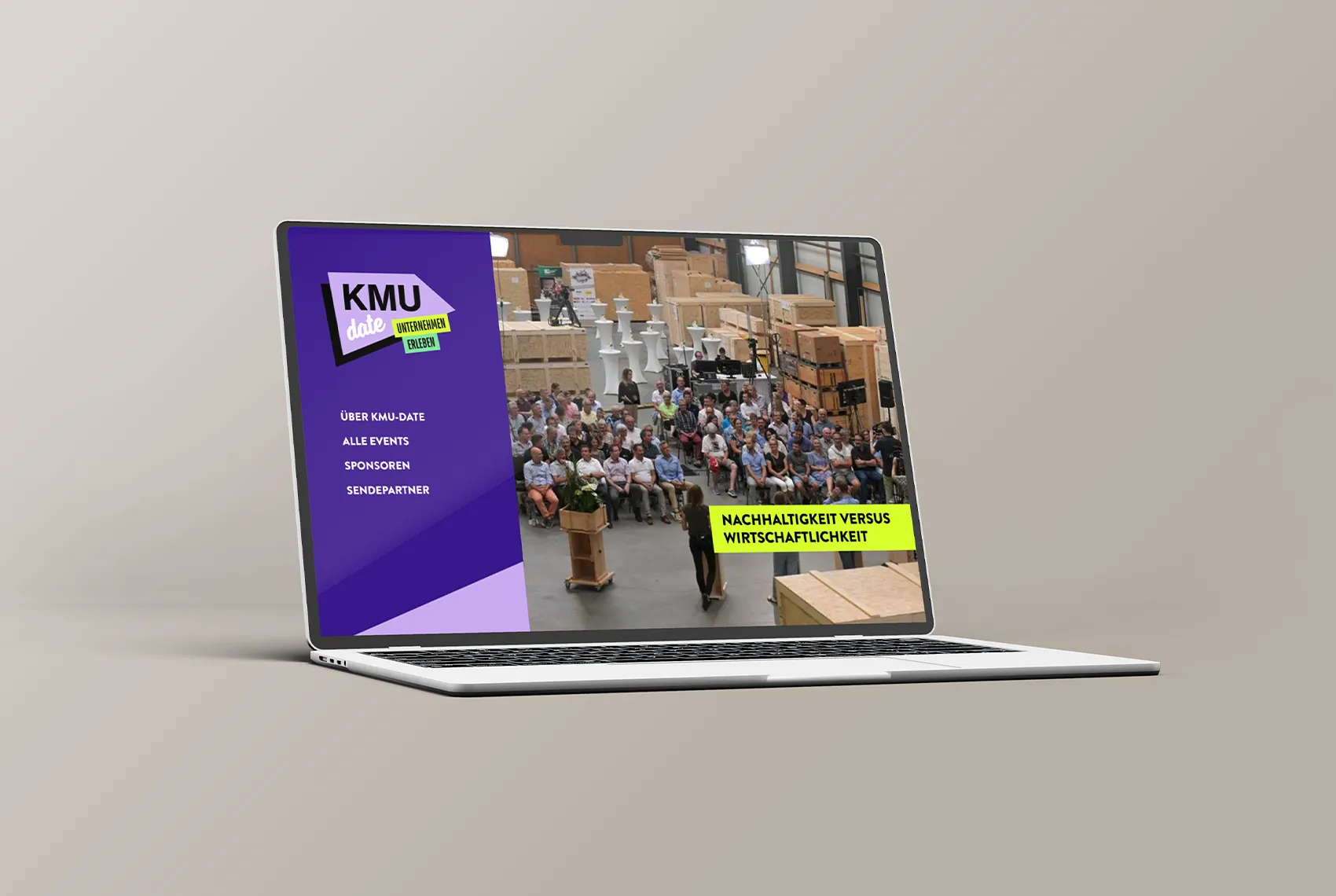 Webdesign Branding KMU-Date Winterthur Gabriela Martinelli Das Markendesign und Branding des KMU-Dates bekommt auf der Website eine starke Wirkung.