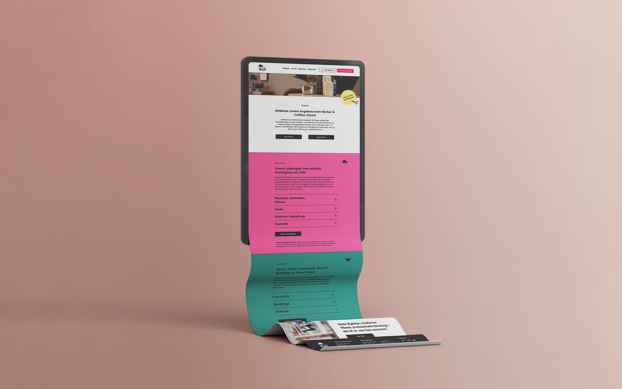 gabriela-martinelli-design-zelo-webdesign.jpg Webdesign von deiner Grafik- und Webagentur in Winterthur und Zürich für Zelo Frisöre, die ihre Website individuell erstellen lassen haben.
